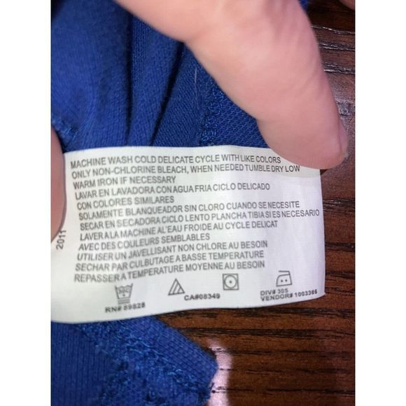 GLORIA VANDERBILT Women's 3X Plus Blue Short Sleeve Stretch Polo Shirt Top! - Picture 6 of 7